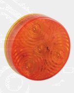 LED Autolamps Round Marker Lamps - Amber (71mm Diam x 17mm high)