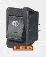 Narva 63027BL Off/On Rocker Switch with Green L.E.D and Front Fog Symbol