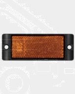 LED Autolamps 7035A Amber Reflex Reflector with Mounting Bracket (Twin Blister)