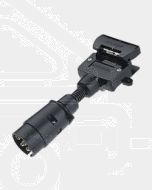 Narva 82235BL 7 Pin Large Round Socket on Car to 7 Pin Flat Plug on Trailer Adaptor