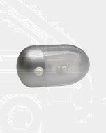 Narva 86842S Interior Dome Light with Off/On Rocker Switch with Silver Satin Finish
