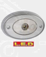 Narva 87642 10-30 Volt 1W L.E.D Silver Satin Courtesy Lamp with Off/On Switch and Mounting Spacer