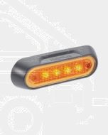Narva 90822 10-30 Volt L.E.D Front End Outline Marker Lamp (Amber) with Grey Deflector Base and 0.5m Cable
