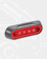 Narva 90832 10-30 Volt L.E.D Rear End Outline Marker Lamp (Red) with Grey Deflector Base and 0.5m Cable