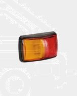 Narva 91402 10-33 Volt L.E.D Side Marker Lamp (Red / Amber) with Black Deflector Base and 0.5m Cable
