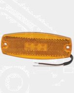 Narva 91700BL 9-33 Volt L.E.D Side Marker Lamp (Amber) with In-built Retro Reflector and 0.5m Cable (Blister Pack)