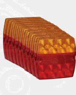 Narva 93432-10 9-33V L.E.D Slimline Rear Stop/Tail, Direction Indicator Lamp with In-built Retro Reflector (Box of 10)