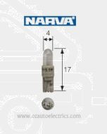 Narva 47702 Dash Panel Globe 12V 1.2W KW2 x 4.6d Base, White (Box of 10)