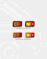 LED Autolamps 58ARM Red Amber Side Marker Lamp (Blister Single)