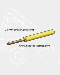 Narva 5812-30YW Yellow Single Core Cable 2.5mm (100m Roll)