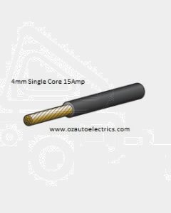 Black Single Core Cable 4mm - Cut to Length