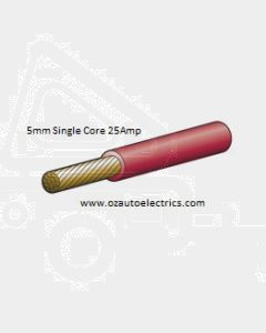 Narva 5815-30RD Red Single Core Cable 5mm (30m Roll)