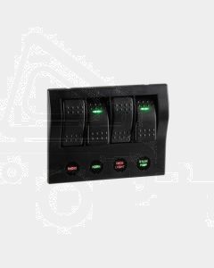 Narva 63191 4-Way L.E.D Switch Panel with Circuit Breaker Protection