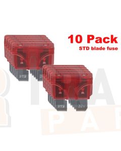 Ionnic BF10/10 ATC/ATO Blade Fuse 10A - Red (Pack of 10)