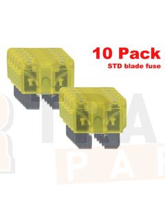 Ionnic BF20/10 ATC/ATO Blade Fuse 20A - Yellow (Pack of 10)