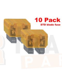 Ionnic BF5/10 ATC/ATO Blade Fuse 5A - Orange (Pack of 10)