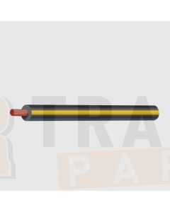 Ionnic TW100-BLK/YEL-500 Thin Wall Black Cable - Yellow Trace (1.0mm2)