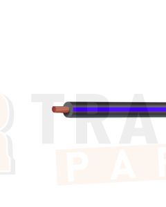 Ionnic TW100-BLK/BLU-500 Thin Wall Black Cable - Blue Trace (1.0mm2)