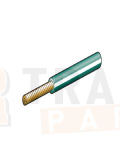 Ionnic TW050-D-GRN/WHT-500 Thin Wall Dark Green Cable - White Trace (0.5mm2)