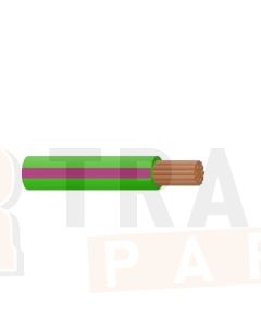 Ionnic TW200-D-GRN/PUR-500 Thin Wall Dark Green Cable - Purple Trace (2.0mm2)
