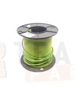 Ionnic TW200-YEL/D-GRN-500 Thin Wall Yellow Cable - Dark Green Trace (2.0mm2)