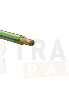 Ionnic TW100-D-GRN/BLU-500 Thin Wall Dark Green Cable - Blue Trace (1.0mm2)