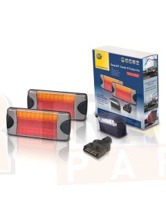Hella 2377-TP DuraLED Submersible Rear Combination Trailer Lamp Lightning Kit