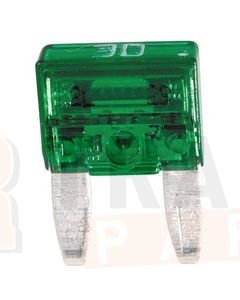 Hella 8777MINI 30A Mini Blade Fuses Green (Pack of 10)