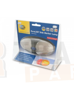 Hella 2033BL  DuraLED Side Marker Lamp with Clear Lens - Blister Pack