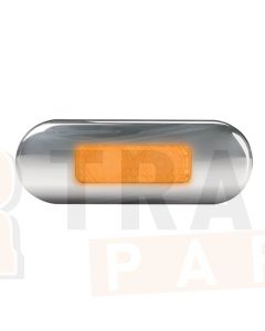 Hella 2060SBULK DuraLED Flush Mount Front End Outline Lamp - Stainless Rim (Pack Of 16)