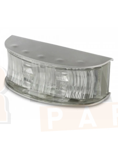 Hella 2061 DuraLED Front Position/End Outline Lamp - Matt finish Stainless Steel Housing