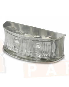 Hella 2061PBULK DuraLED Front Position/End Outline Lamp - Polished Stainless Steel Housing, Bulk Pack 4