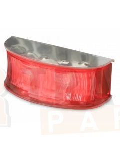 Hella 2311PBULK DuraLED Rear Position/End Outline Lamp - Polished Stainless Steel Housing, Bulk Pack 4