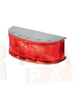 Hella LED Rear End Outline Marker Lamp Red 12/24V Polished Hsng 