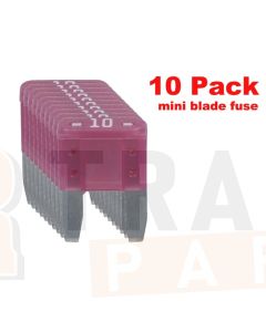 Ionnic MF10/10 ATM Mini Blade Fuse 10A - Red (Pk of 10)