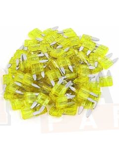 Ionnic MF20/100 ATM Mini Blade Fuse 20A - Yellow (Pk of 100)