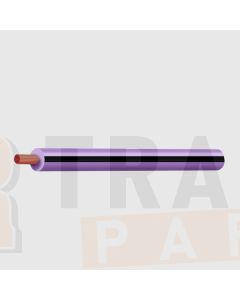 Ionnic TW100-PUR/BLK-500 Thin Wall Purple Cable - Black Trace (1.0mm2)