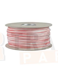 Ionnic TW200-WHT/RED-500 Thin Wall White Cable - Red Trace (2.0mm2)