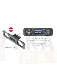 Ionnic SB50-FM-2ACC Two Accessory Socket with Anderson Plug SB50 Mount
