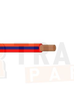 Ionnic TW200-RED/BLU-500 Thin Wall Red Cable - Blue Trace (2.0mm2)