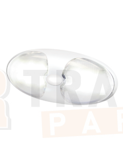 Hella Duraled White LED Lamp 12/24V 12 LEDs White Housing W/Switch