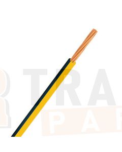Ionnic TW200-YEL/BLK-500 Thin Wall Yellow Cable - Black Trace (2.0mm2)