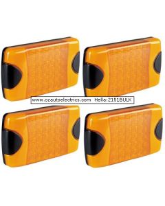 Hella 2151BULK Pack of 4 DuraLed Amber Rear Direction Indicator