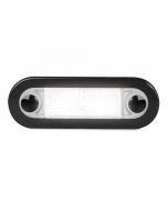 Hella 95951080 LED Wide Rim Rectangular Courtesy Lamp - Clear Lens (White Light)