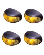 Hella 2026BULK Pack of 4 Amber Illuminated DuraLed Cab Marker or Supplementary Side Direction Indicator