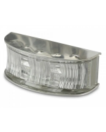 Hella 2061PBULK DuraLED Front Position/End Outline Lamp - Polished Stainless Steel Housing, Bulk Pack 4