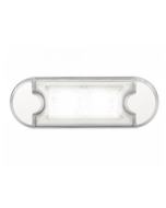 Hella  98085515 DuraLED Flush Mount Courtesy Lamp - Low Profile (White Light )