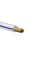 Ionnic TW050-WHT/BLU-500 Thin Wall White Cable - Blue Trace (0.5mm2)